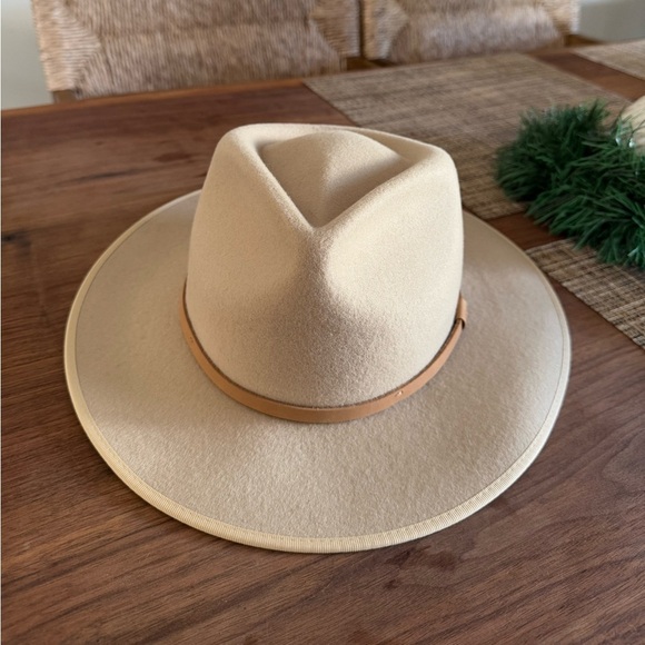 NWT WILL + BEAR Calloway Cream White Felt Sun Hat S main image 11